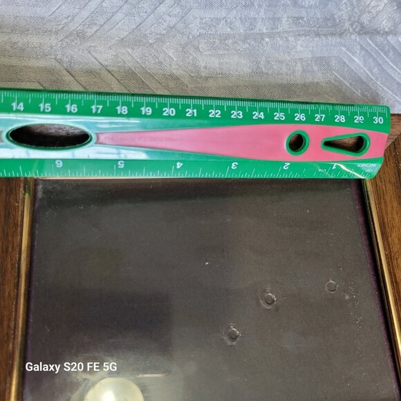 Vintage Wood Picture Photo Frames Self Standing 1970s Set of Two 2 MCM - Picture 14 of 16